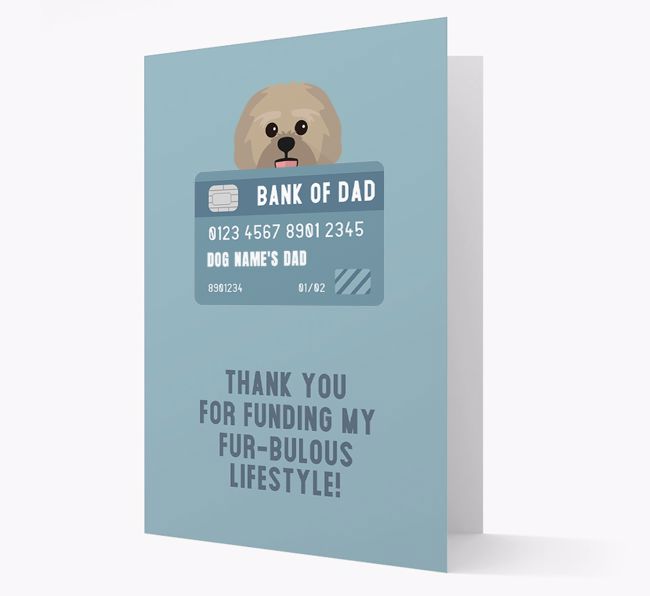 'Bank of Dad' - Personalised {breedFullName} Card